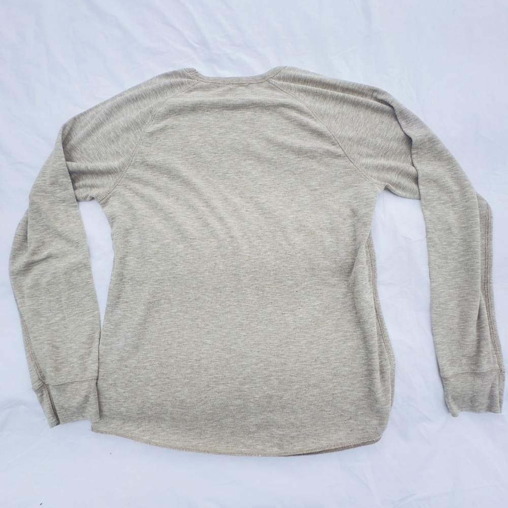 American Eagle‎ Shirt Mens Large Light Beige Lightweight Long Sleeve  (D92) - Picture 3 of 8